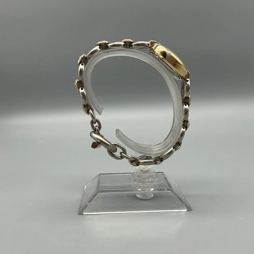 Guess Womens Watch Cream Dial Two Tone Stainless Bracelet New Battery 7